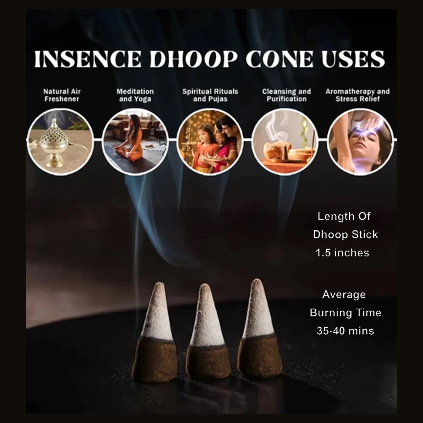 Aseel Al oudh  Dhoop Cone   - 50g