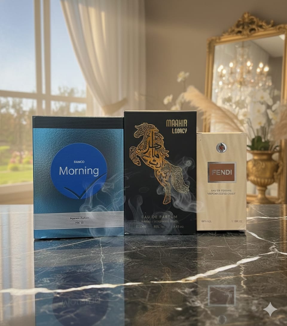 Maahir Legacy 100 ml , Fendi 35 ml , Morning100 ml