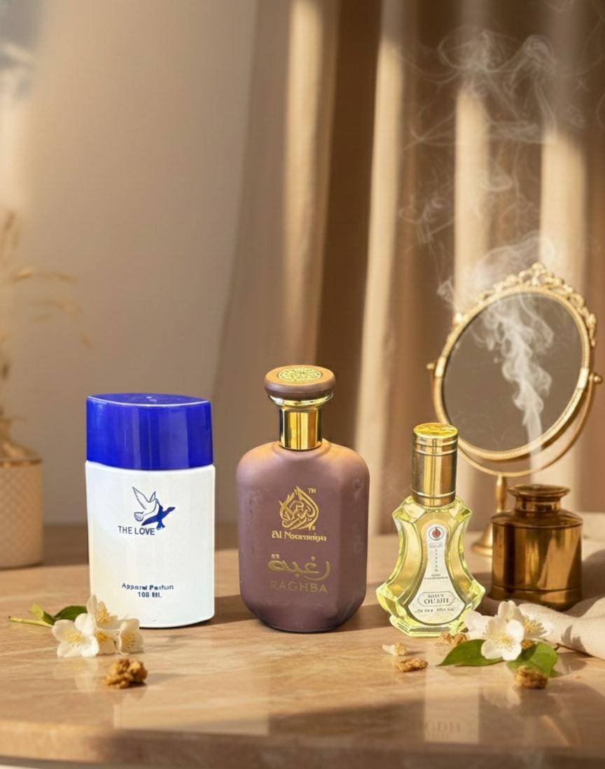 The Love ,  Raghba , White Oudh combo 899/ only