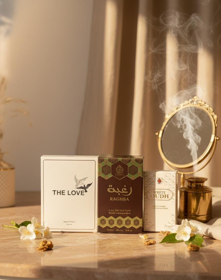 The Love ,  Raghba , White Oudh combo 899/ only