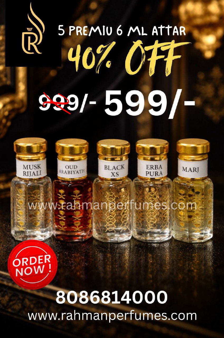 6ml Musk Rijali ,Oud Arabiyath, Black XS,Erba Pura,Marj  Only 599/-
